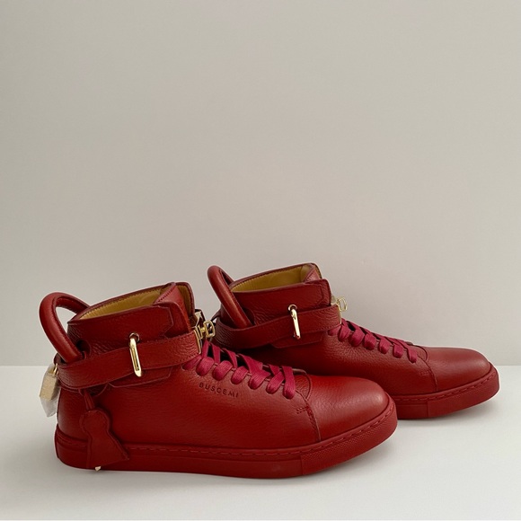 NWT: BUSCEMI Alce Dark Red Maroon Sneakers Men EU 40 (US 7) - Picture 3 of 11